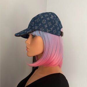 LV look Denim Monogram Hat